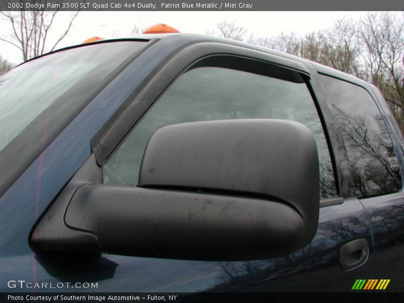 Patriot Blue Metallic / Mist Gray 2002 Dodge Ram 3500 SLT Quad Cab 4x4 Dually