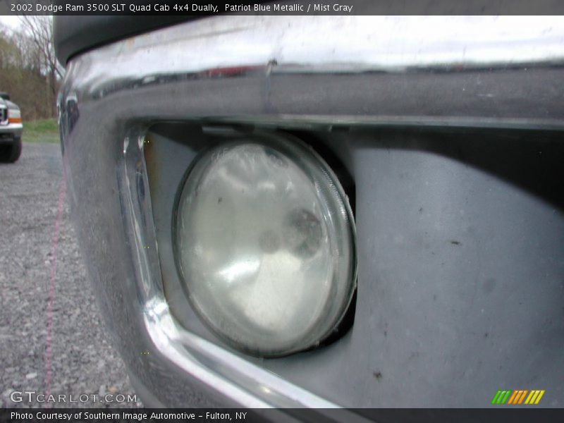Patriot Blue Metallic / Mist Gray 2002 Dodge Ram 3500 SLT Quad Cab 4x4 Dually