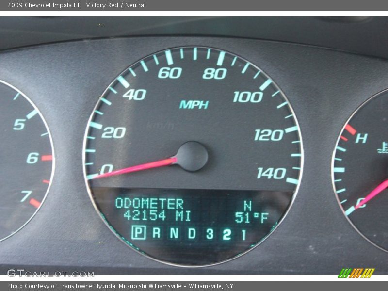 Victory Red / Neutral 2009 Chevrolet Impala LT