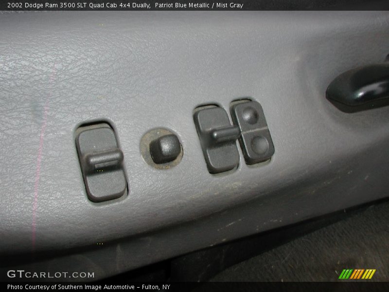 Patriot Blue Metallic / Mist Gray 2002 Dodge Ram 3500 SLT Quad Cab 4x4 Dually