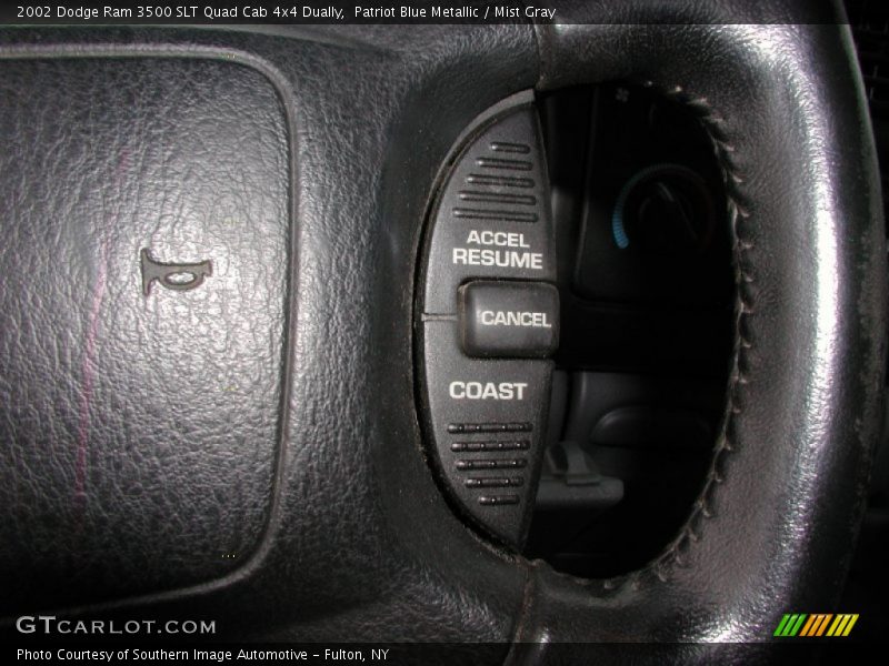 Patriot Blue Metallic / Mist Gray 2002 Dodge Ram 3500 SLT Quad Cab 4x4 Dually