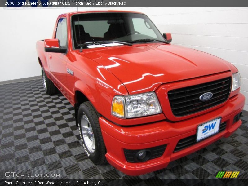 Torch Red / Ebony Black/Red 2006 Ford Ranger STX Regular Cab