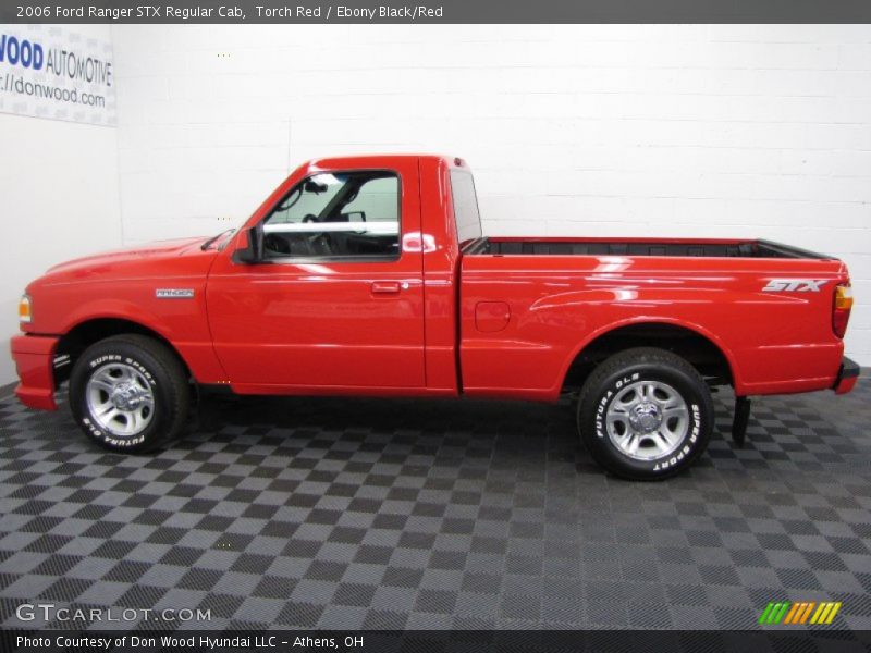 Torch Red / Ebony Black/Red 2006 Ford Ranger STX Regular Cab