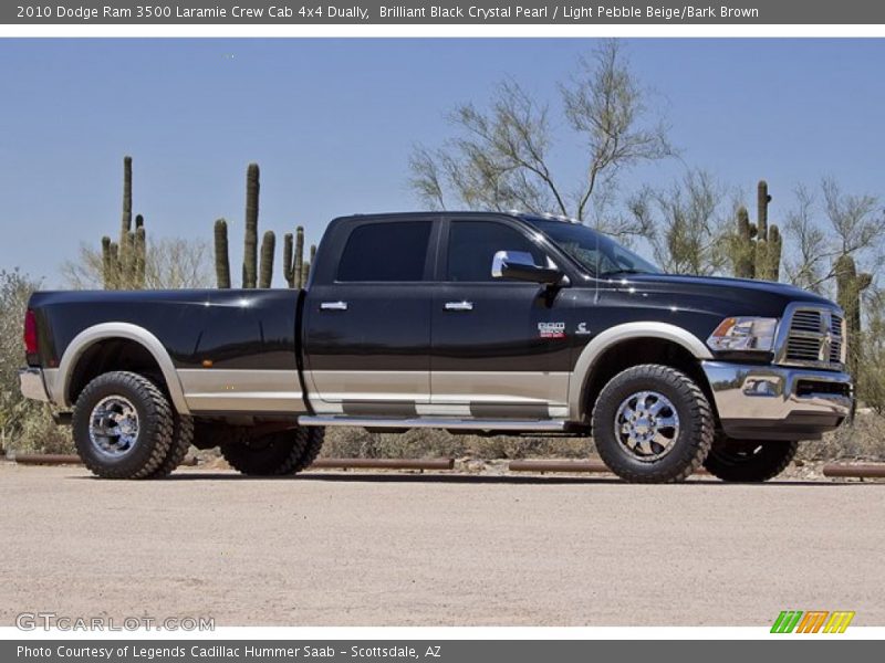  2010 Ram 3500 Laramie Crew Cab 4x4 Dually Brilliant Black Crystal Pearl