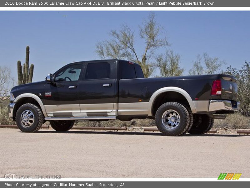  2010 Ram 3500 Laramie Crew Cab 4x4 Dually Brilliant Black Crystal Pearl