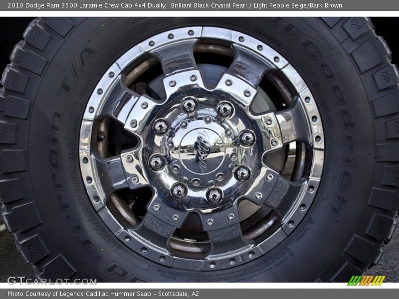 Custom Wheels of 2010 Ram 3500 Laramie Crew Cab 4x4 Dually
