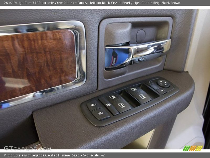 Brilliant Black Crystal Pearl / Light Pebble Beige/Bark Brown 2010 Dodge Ram 3500 Laramie Crew Cab 4x4 Dually