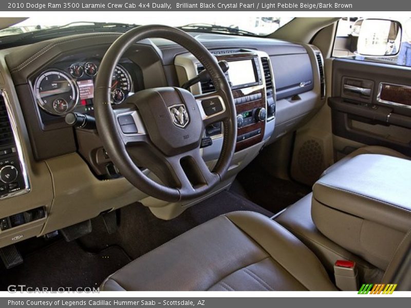  2010 Ram 3500 Laramie Crew Cab 4x4 Dually Light Pebble Beige/Bark Brown Interior