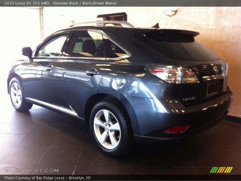 Obsidian Black / Black/Brown Walnut 2010 Lexus RX 350 AWD