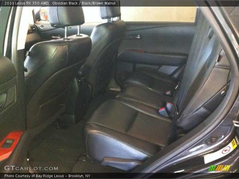 Obsidian Black / Black/Brown Walnut 2010 Lexus RX 350 AWD