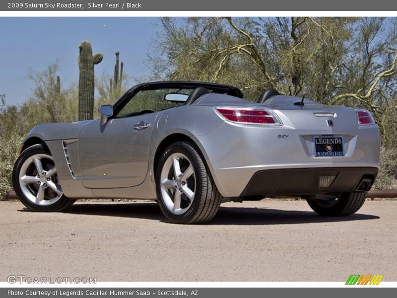 Silver Pearl / Black 2009 Saturn Sky Roadster