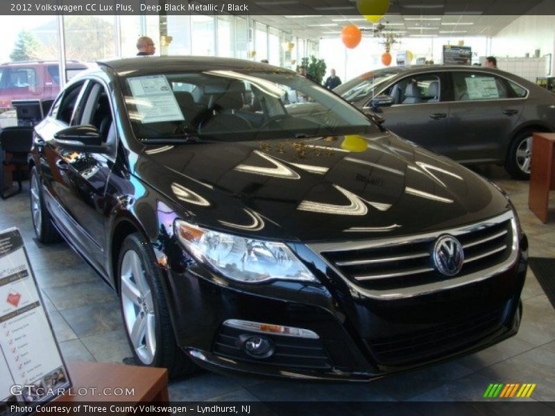 Deep Black Metallic / Black 2012 Volkswagen CC Lux Plus