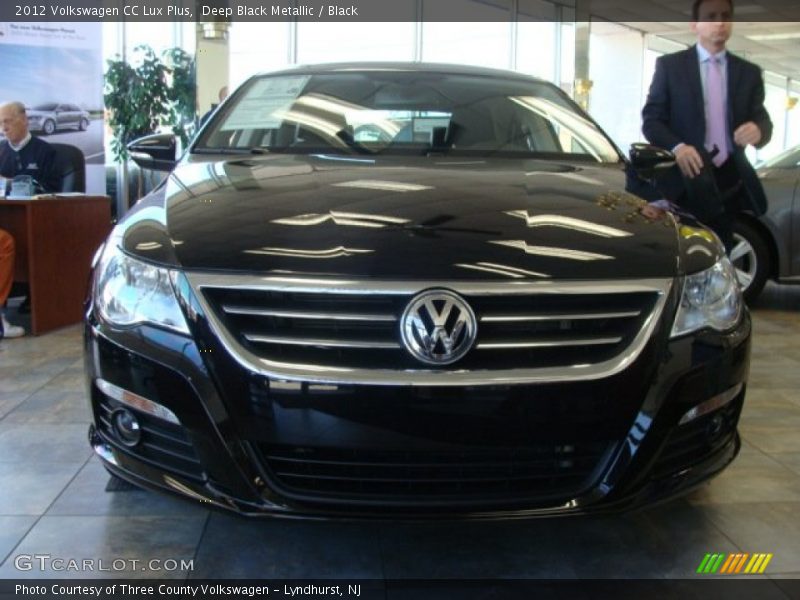 Deep Black Metallic / Black 2012 Volkswagen CC Lux Plus