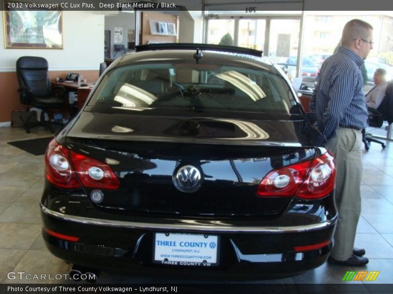 Deep Black Metallic / Black 2012 Volkswagen CC Lux Plus