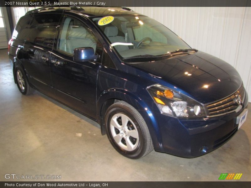 Majestic Blue Metallic / Gray 2007 Nissan Quest 3.5 S