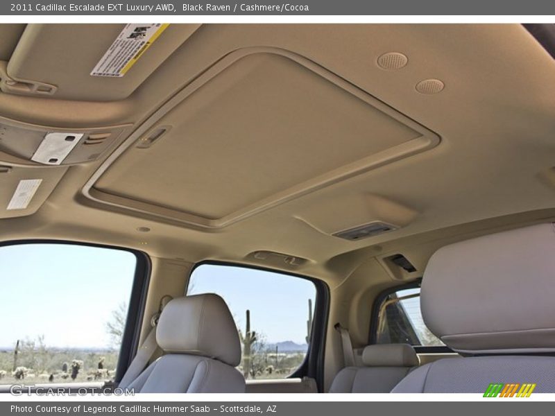 Sunroof of 2011 Escalade EXT Luxury AWD
