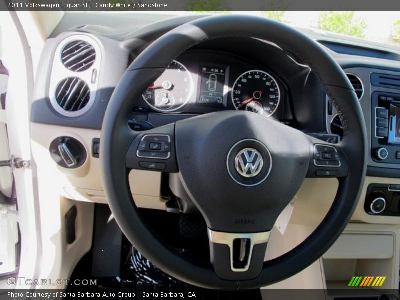 Candy White / Sandstone 2011 Volkswagen Tiguan SE