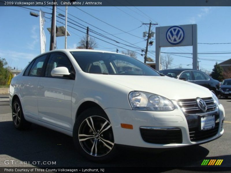 Candy White / Anthracite 2009 Volkswagen Jetta S Sedan