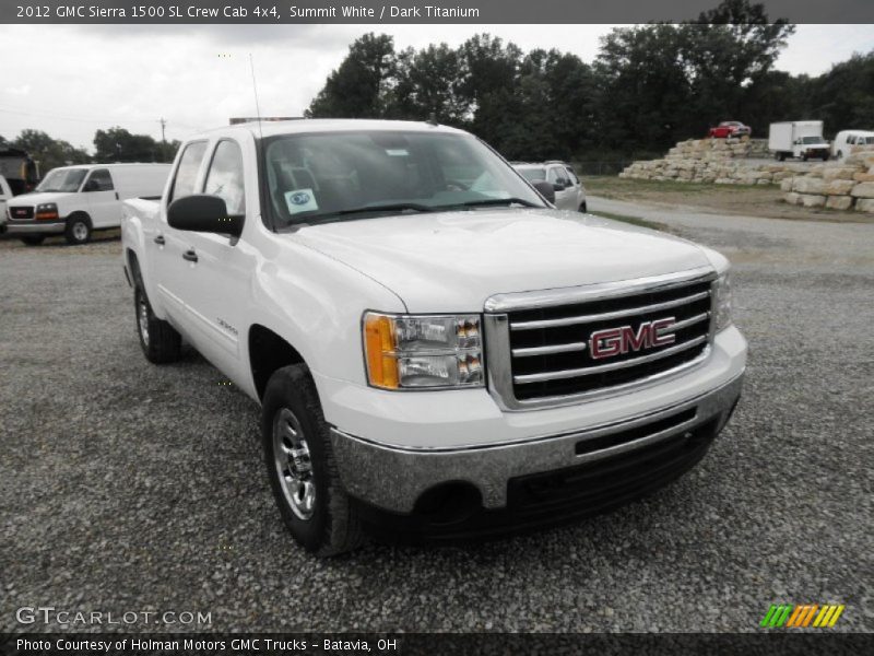 Summit White / Dark Titanium 2012 GMC Sierra 1500 SL Crew Cab 4x4