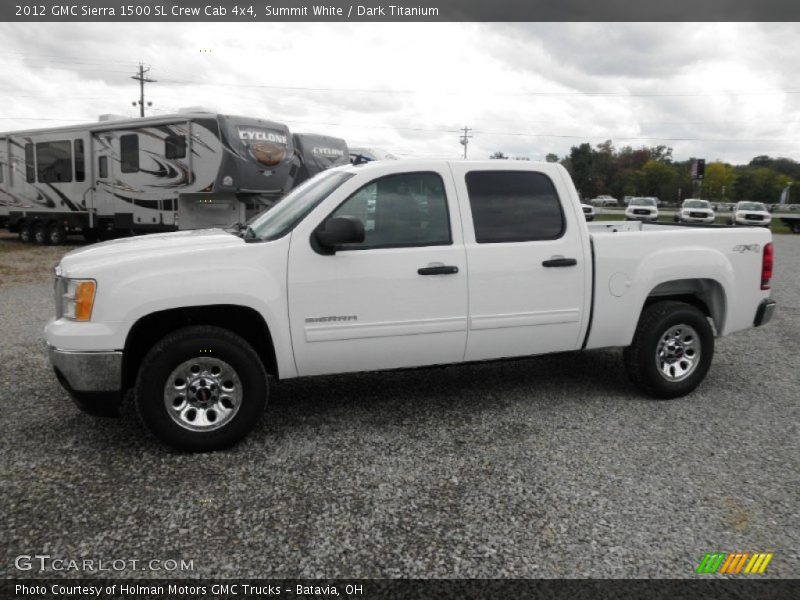 Summit White / Dark Titanium 2012 GMC Sierra 1500 SL Crew Cab 4x4