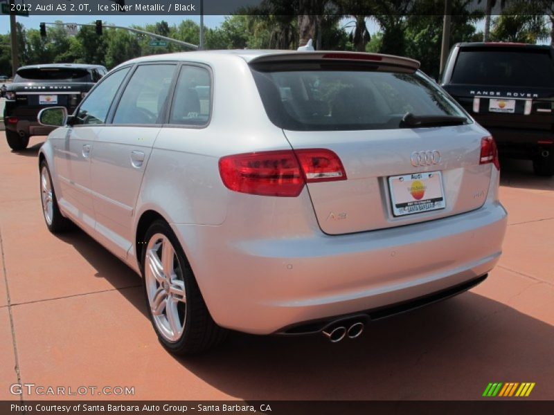 Ice Silver Metallic / Black 2012 Audi A3 2.0T