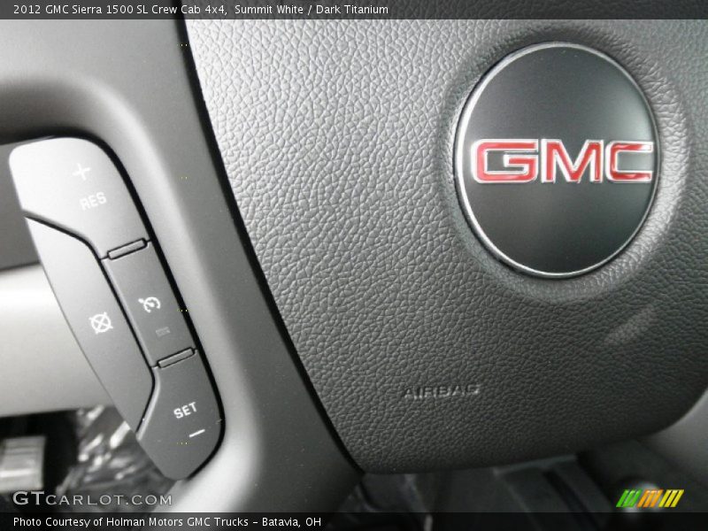 Summit White / Dark Titanium 2012 GMC Sierra 1500 SL Crew Cab 4x4