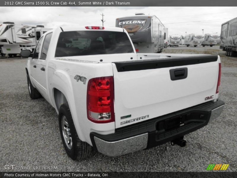 Summit White / Dark Titanium 2012 GMC Sierra 1500 SL Crew Cab 4x4