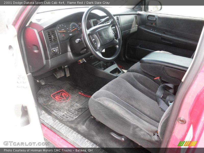 Flame Red / Dark Slate Gray 2001 Dodge Dakota Sport Club Cab 4x4