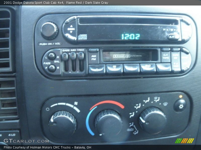 Controls of 2001 Dakota Sport Club Cab 4x4