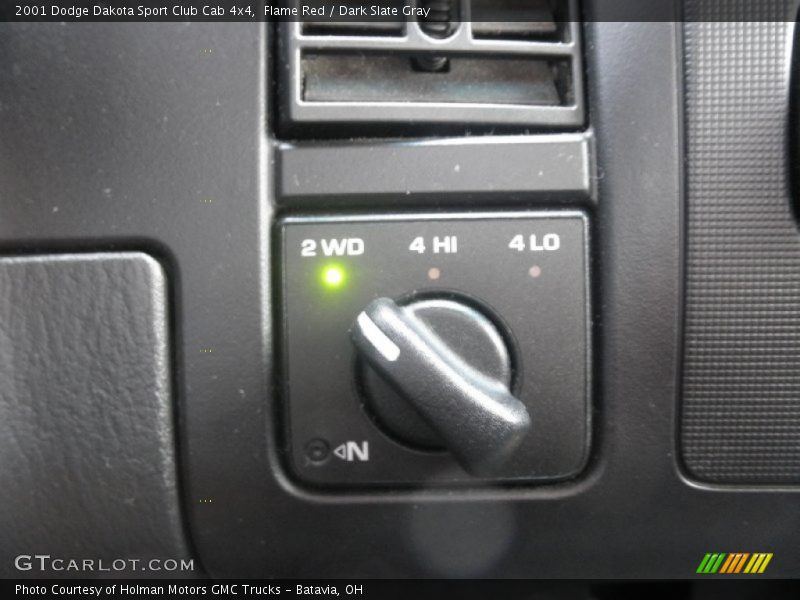 Flame Red / Dark Slate Gray 2001 Dodge Dakota Sport Club Cab 4x4
