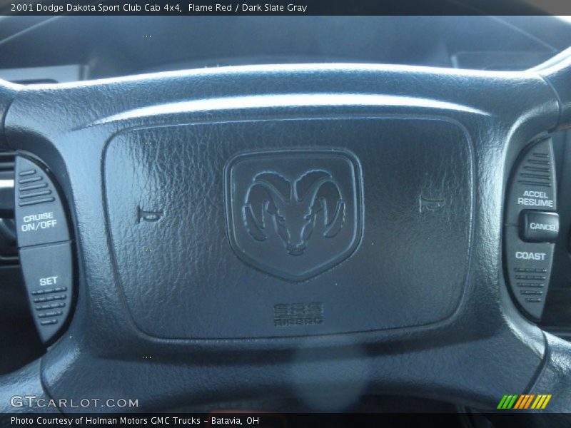 Flame Red / Dark Slate Gray 2001 Dodge Dakota Sport Club Cab 4x4
