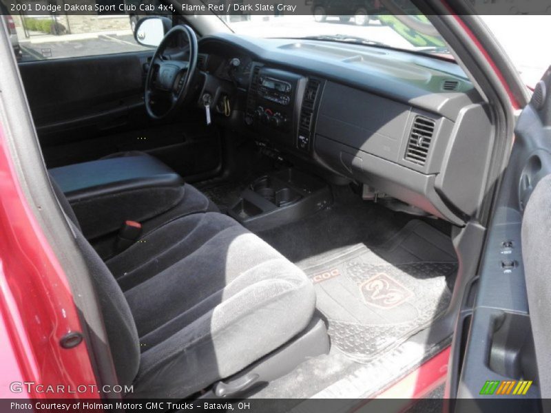 Flame Red / Dark Slate Gray 2001 Dodge Dakota Sport Club Cab 4x4