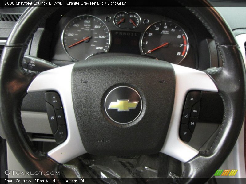 Granite Gray Metallic / Light Gray 2008 Chevrolet Equinox LT AWD
