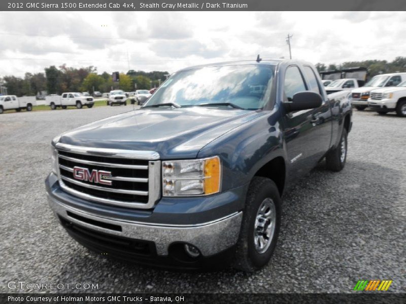 Stealth Gray Metallic / Dark Titanium 2012 GMC Sierra 1500 Extended Cab 4x4