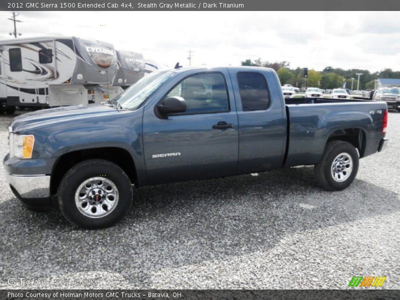 Stealth Gray Metallic / Dark Titanium 2012 GMC Sierra 1500 Extended Cab 4x4