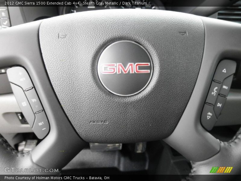 Stealth Gray Metallic / Dark Titanium 2012 GMC Sierra 1500 Extended Cab 4x4