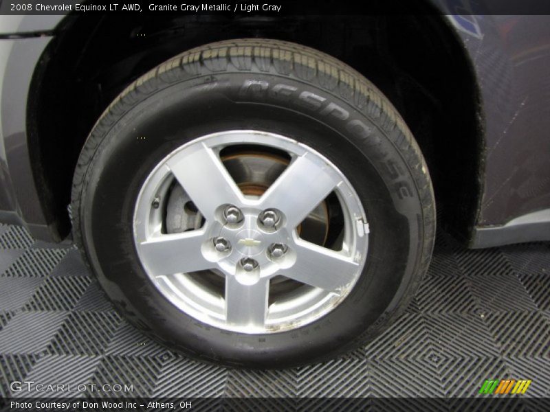 Granite Gray Metallic / Light Gray 2008 Chevrolet Equinox LT AWD
