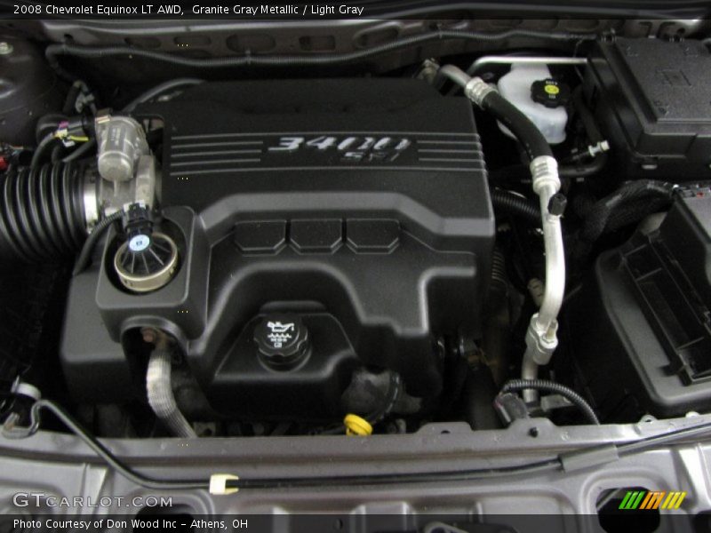 Granite Gray Metallic / Light Gray 2008 Chevrolet Equinox LT AWD