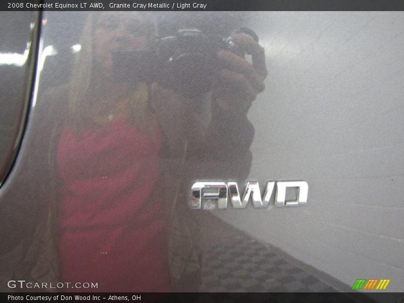 Granite Gray Metallic / Light Gray 2008 Chevrolet Equinox LT AWD
