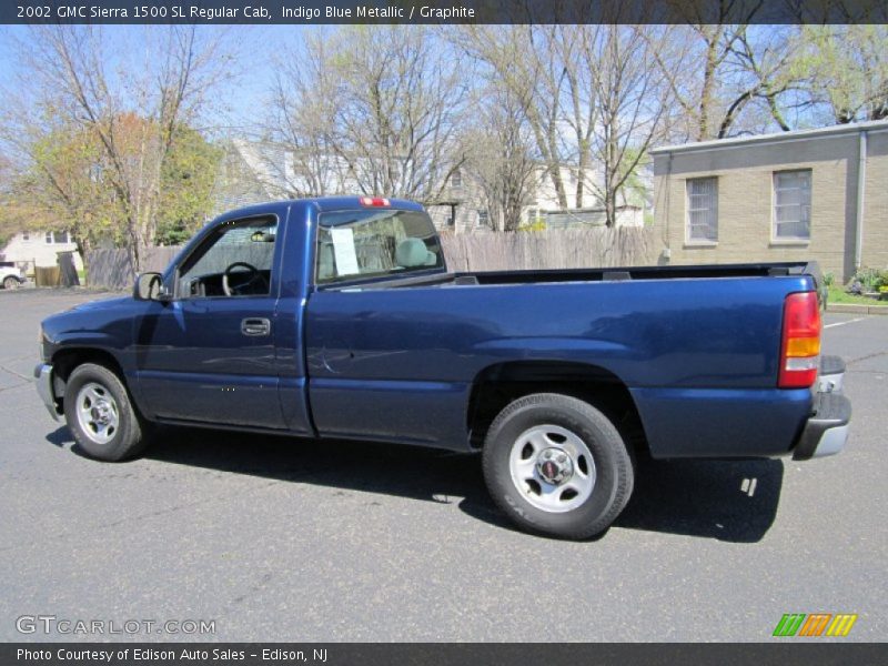 Indigo Blue Metallic / Graphite 2002 GMC Sierra 1500 SL Regular Cab