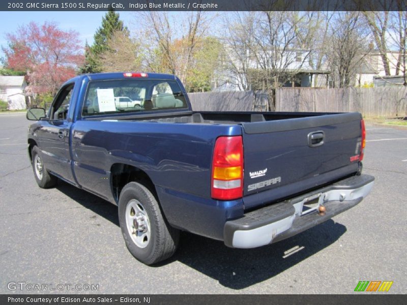 Indigo Blue Metallic / Graphite 2002 GMC Sierra 1500 SL Regular Cab