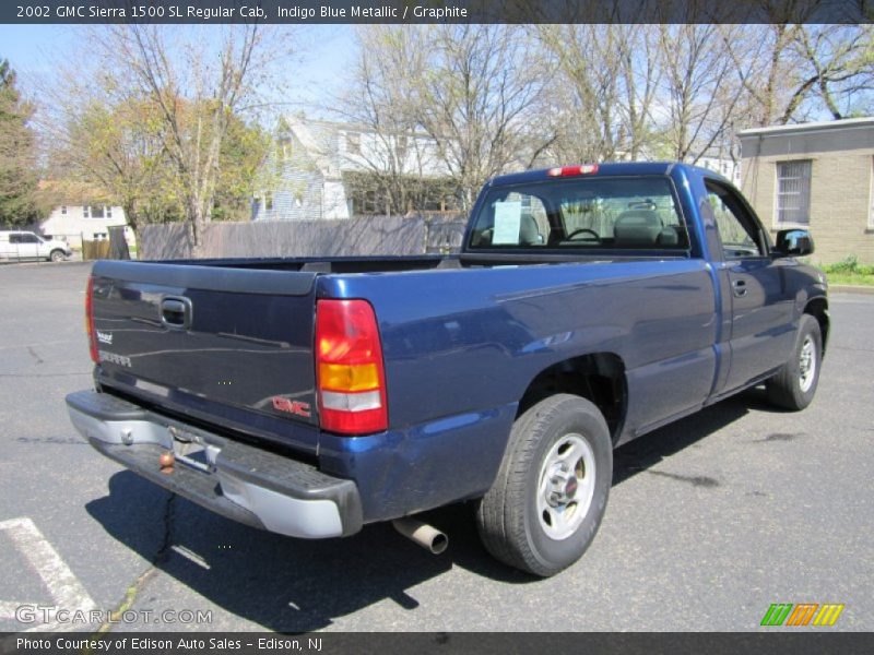 Indigo Blue Metallic / Graphite 2002 GMC Sierra 1500 SL Regular Cab