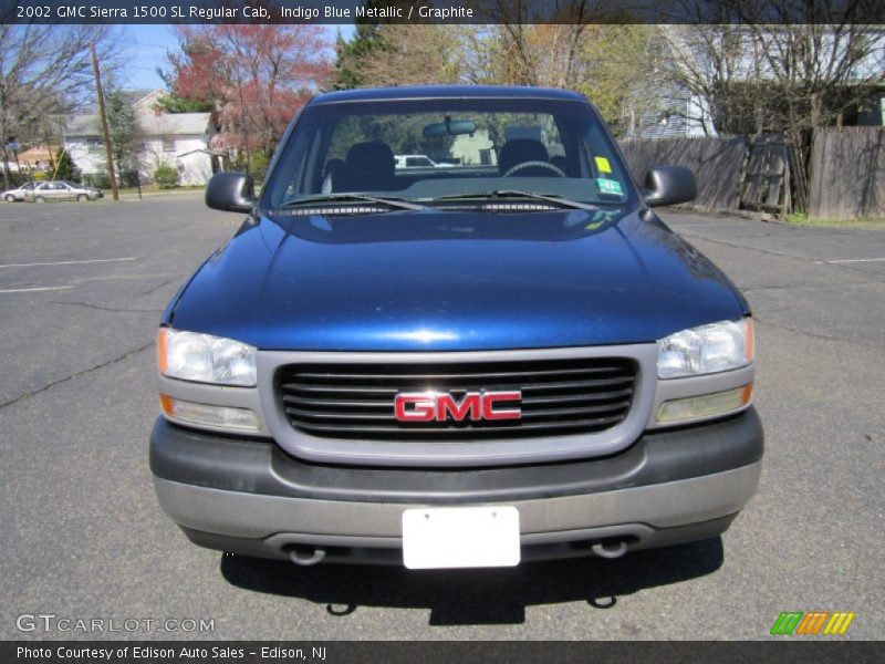 Indigo Blue Metallic / Graphite 2002 GMC Sierra 1500 SL Regular Cab