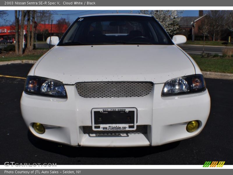 Cloud White / Black 2003 Nissan Sentra SE-R Spec V