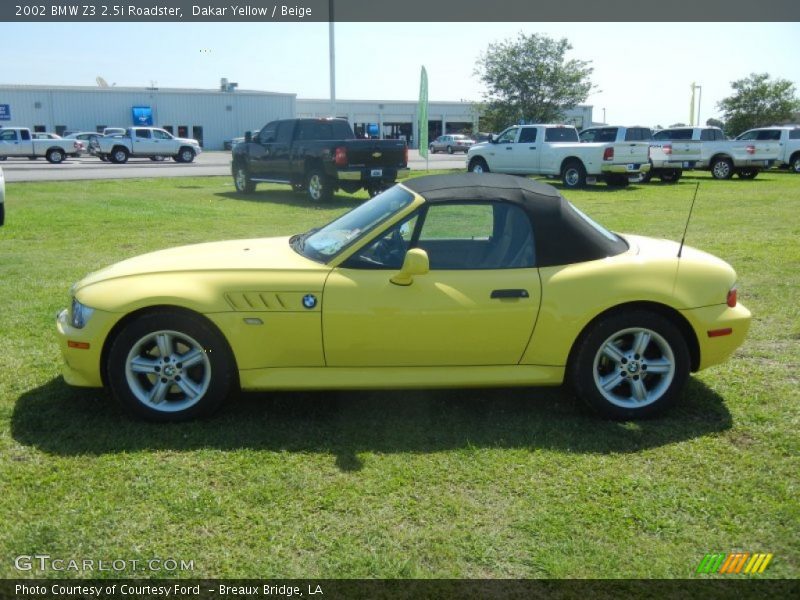  2002 Z3 2.5i Roadster Dakar Yellow