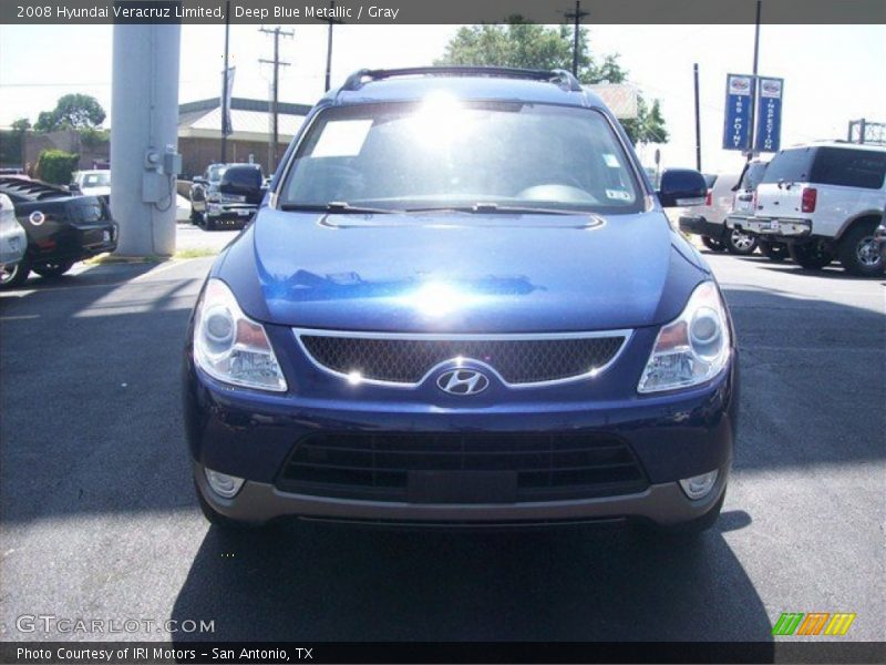 Deep Blue Metallic / Gray 2008 Hyundai Veracruz Limited