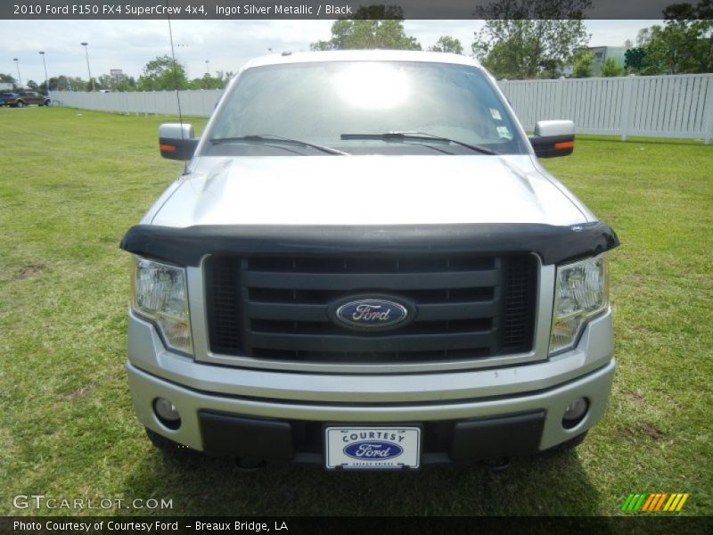 Ingot Silver Metallic / Black 2010 Ford F150 FX4 SuperCrew 4x4