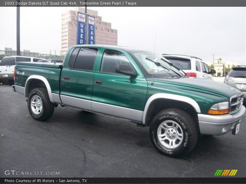  2003 Dakota SLT Quad Cab 4x4 Timberline Green Pearl