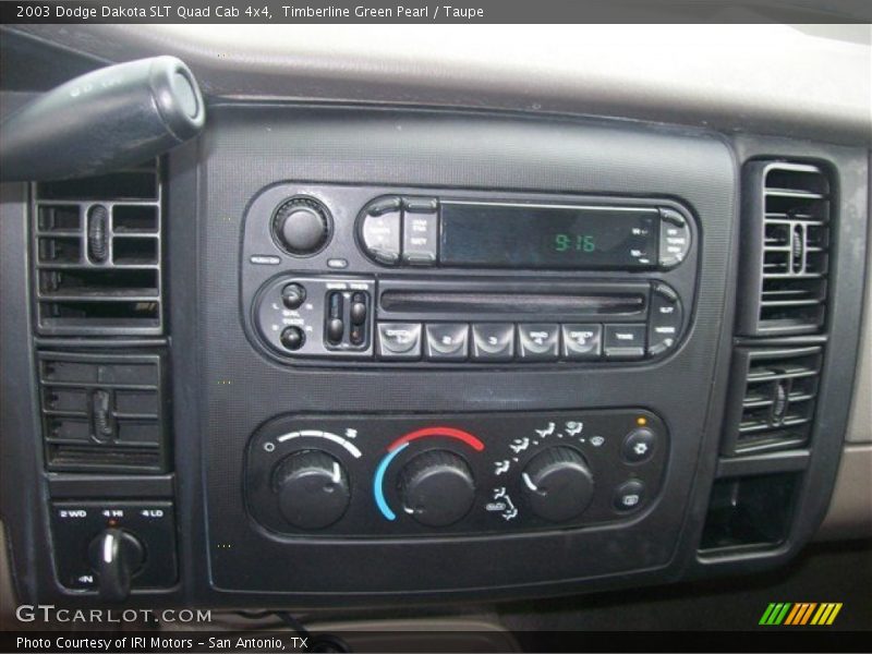 Timberline Green Pearl / Taupe 2003 Dodge Dakota SLT Quad Cab 4x4