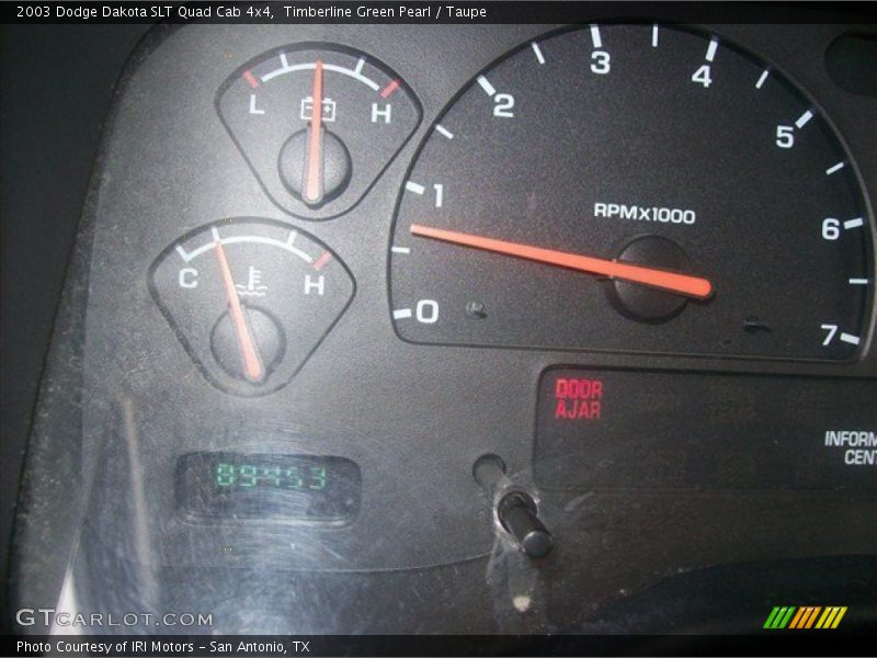 Timberline Green Pearl / Taupe 2003 Dodge Dakota SLT Quad Cab 4x4